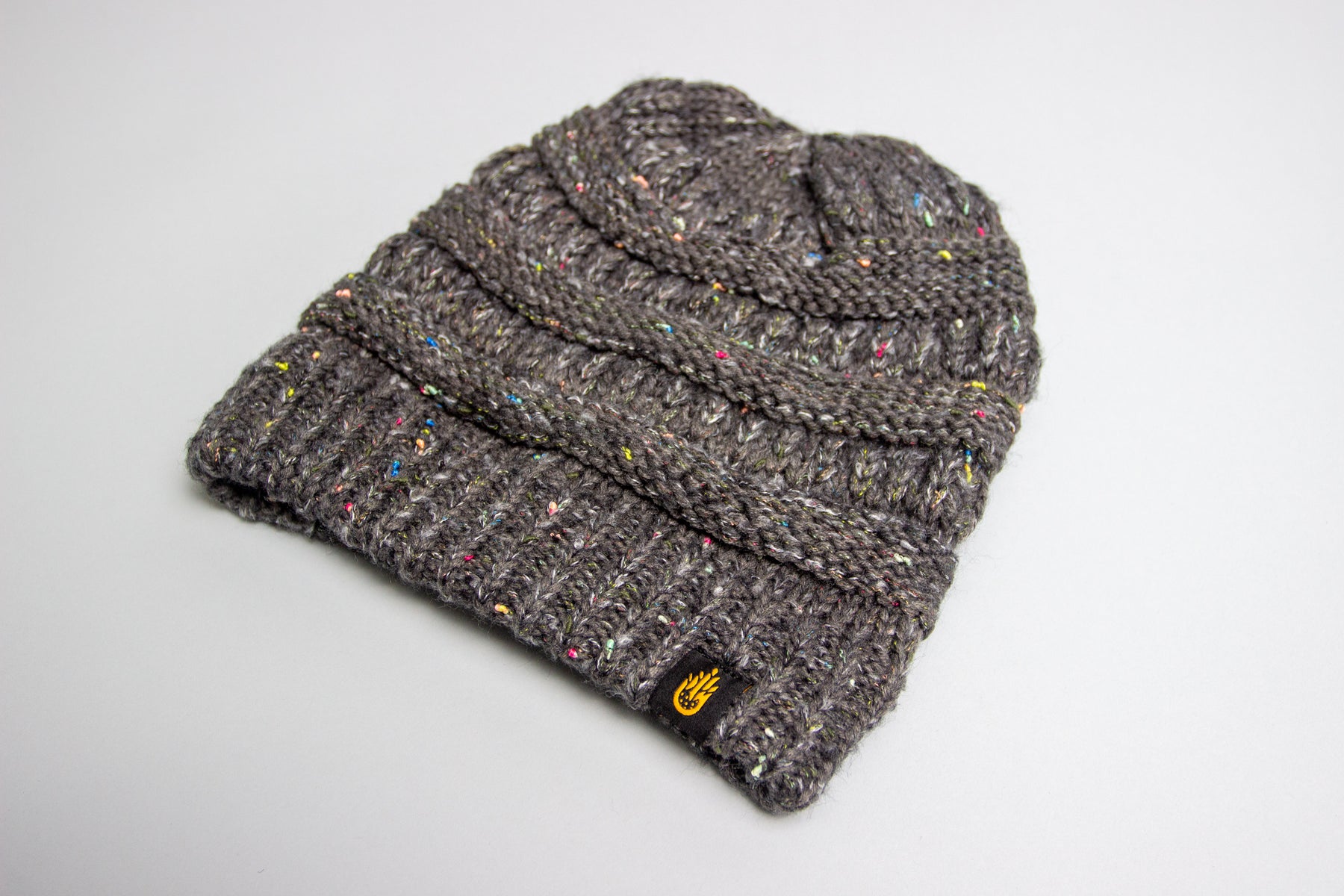 Performance Beanie Heather Speckled Rib - Knit KitchenFire Gear Charcoal –